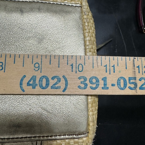 Coach Legacy Womens Natural Woven Canvas Tote Shoulder Handbag Purse - Picture 13 of 13